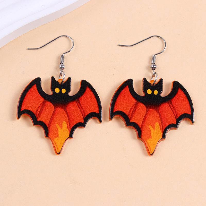 European And American Halloween Series Acrylic Earrings Color - www.Shopthatapp.com