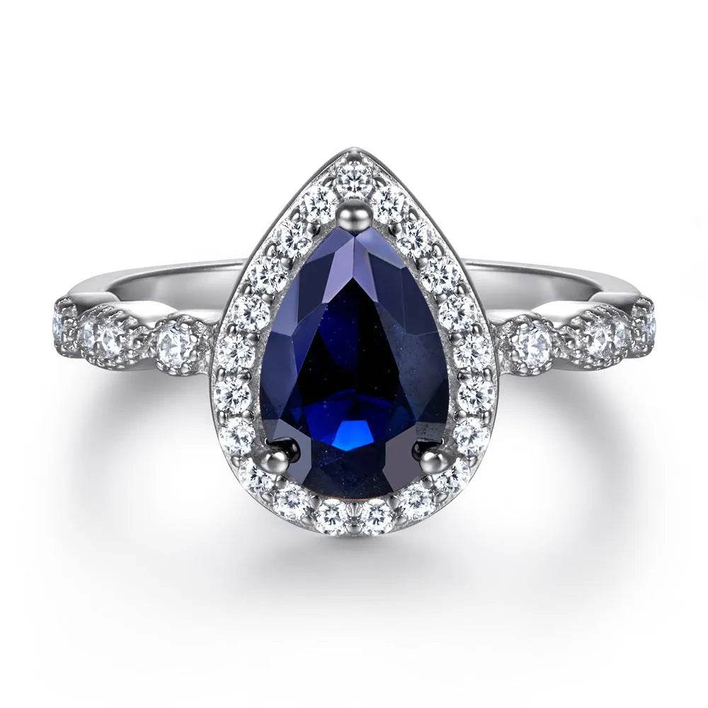 Fashion Ring Set Ladies 925 Sterling Silver Combination Wedding Ring women - www.Shopthatapp.com