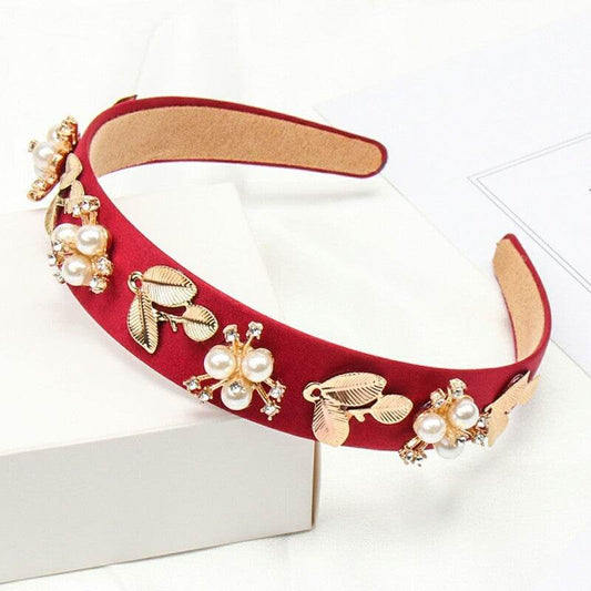 Headband Pearl Rhinestone Hair Accessories - www.Shopthatapp.com