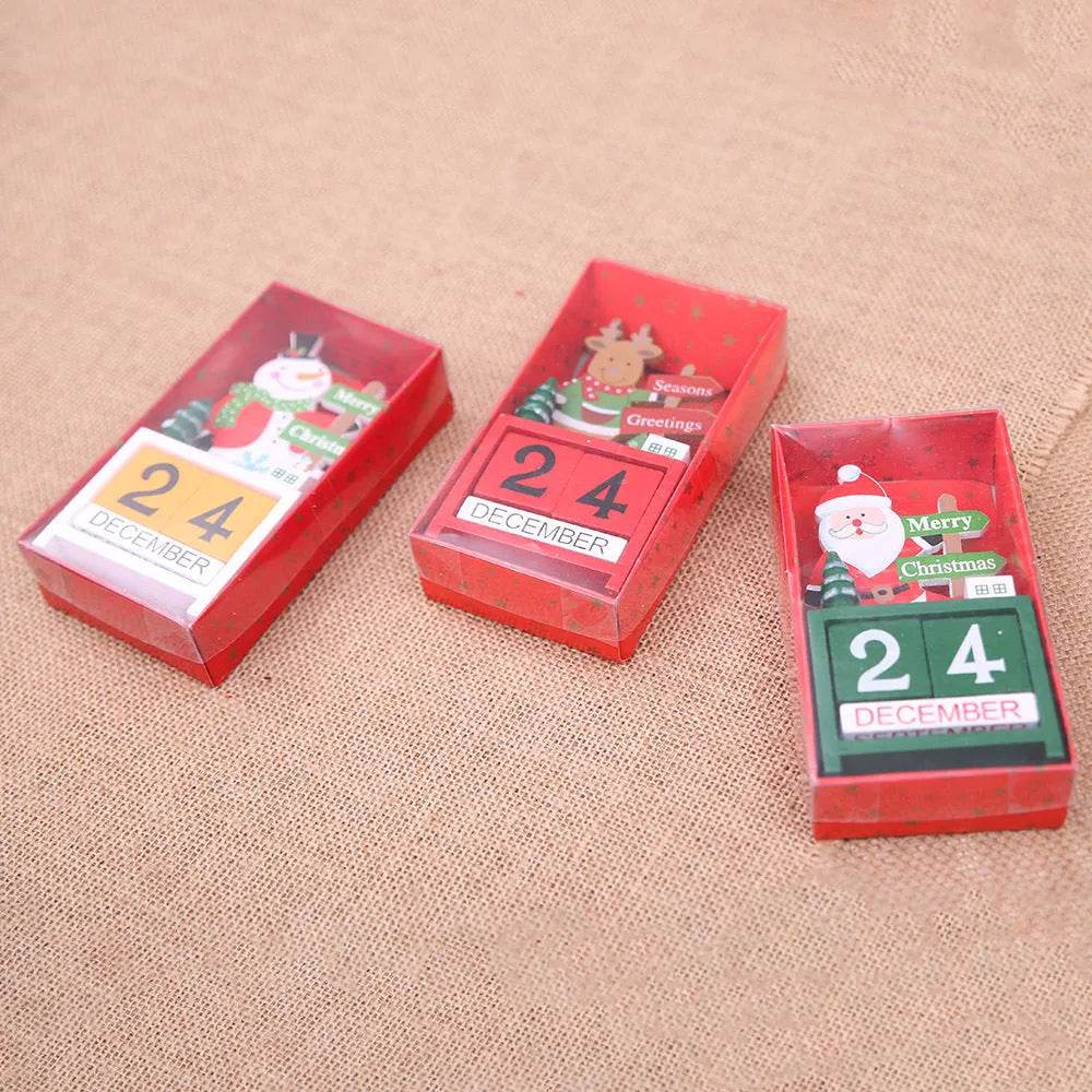 Christmas wooden calendar decorations - www.Shopthatapp.com