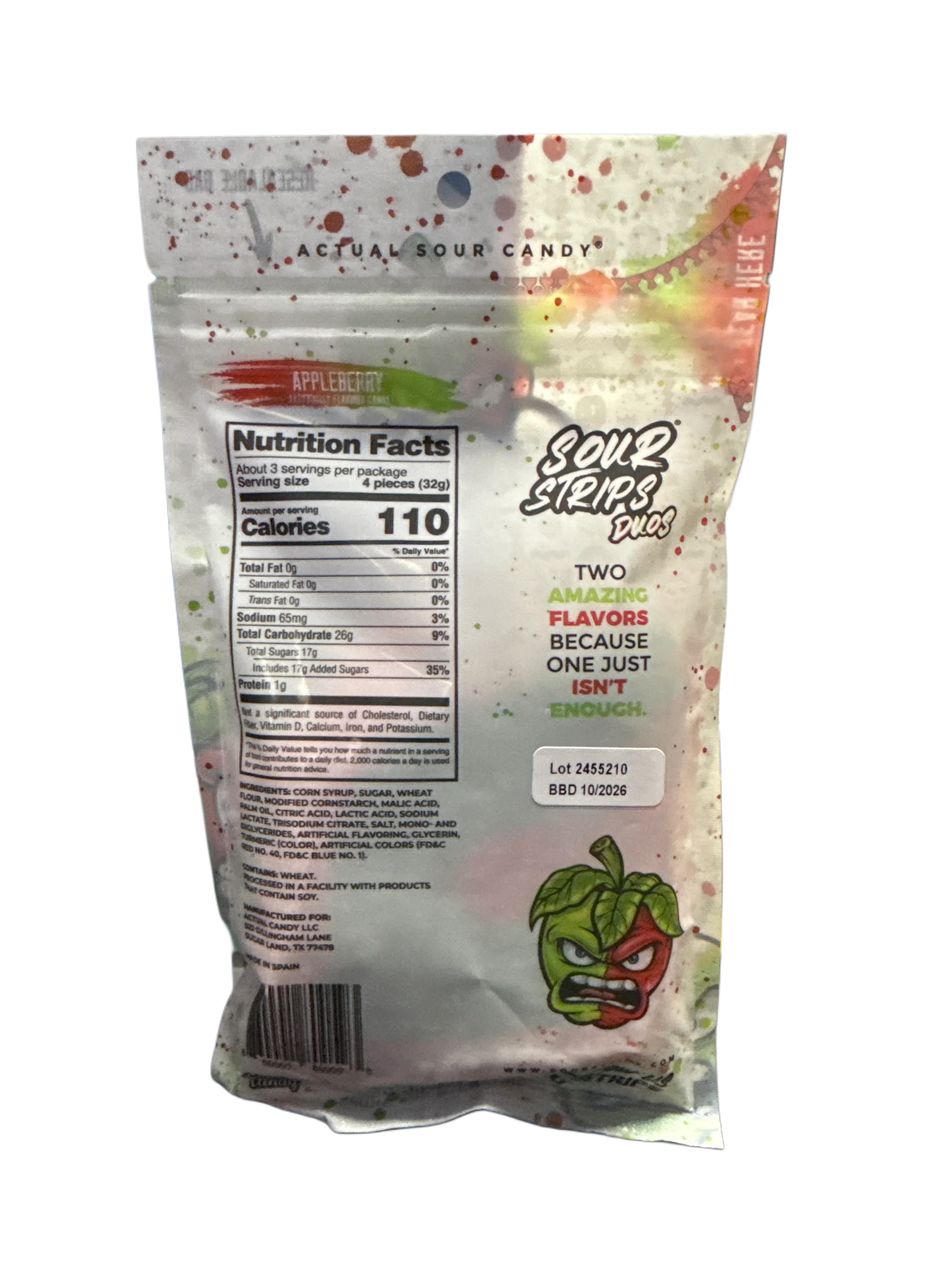 Sour Strips Appleberry Flavour 96G - U.S Edition - www.Shopthatapp.com