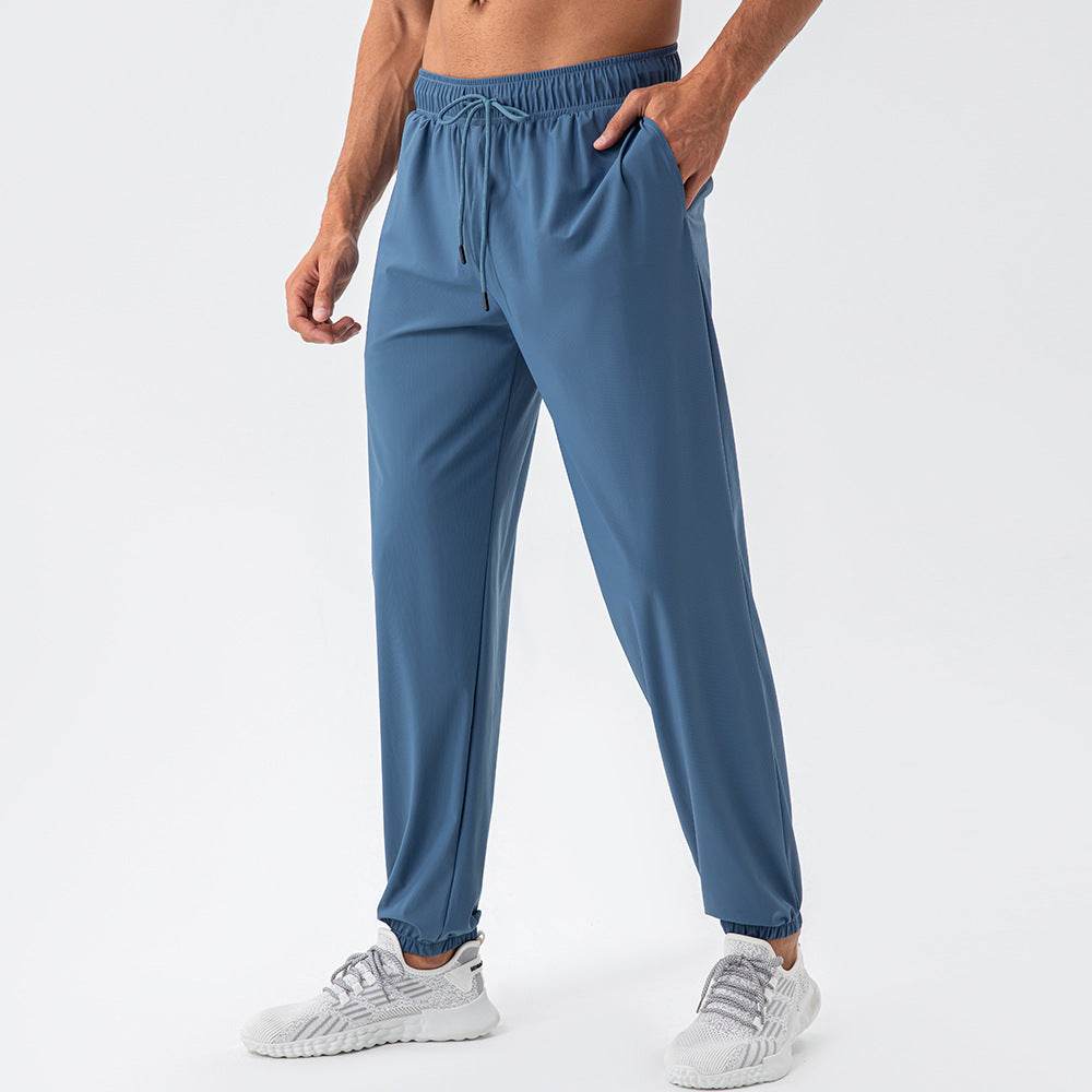 Men's Nylon Cool Feeling Loose Fitness Track Pants Quick-drying - www.Shopthatapp.com