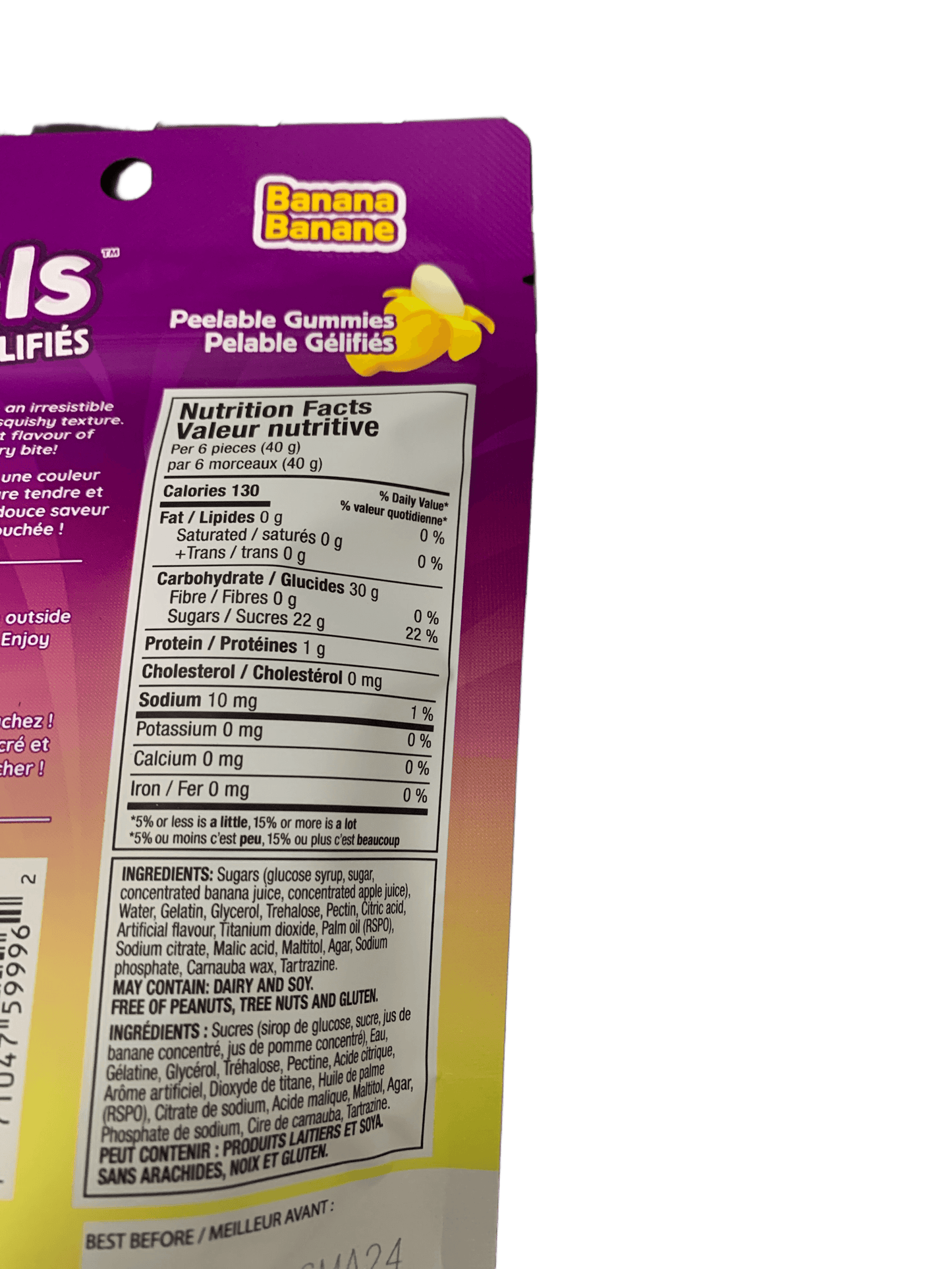 Huer Peel Gummies Banana 65G - Canadian Edition - www.Shopthatapp.com