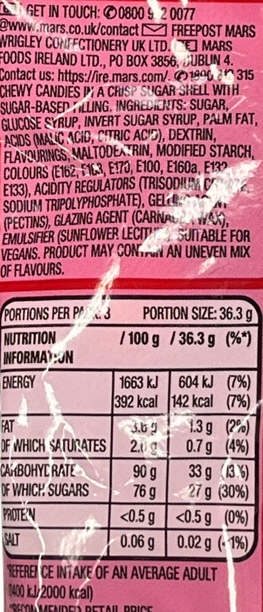 Skittles Giants Gooey Candy Bag 109G Ireland Edition - www.Shopthatapp.com