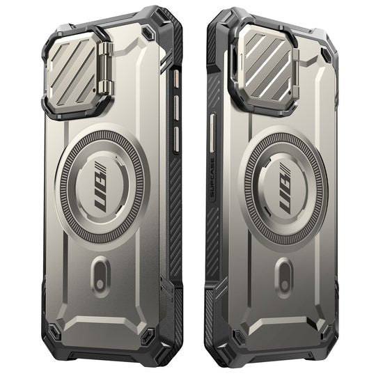 Coque MagSafe Unicorn Beetle MAG XT pour iPhone 15 Pro Max 6,7 pouces - Gris titane