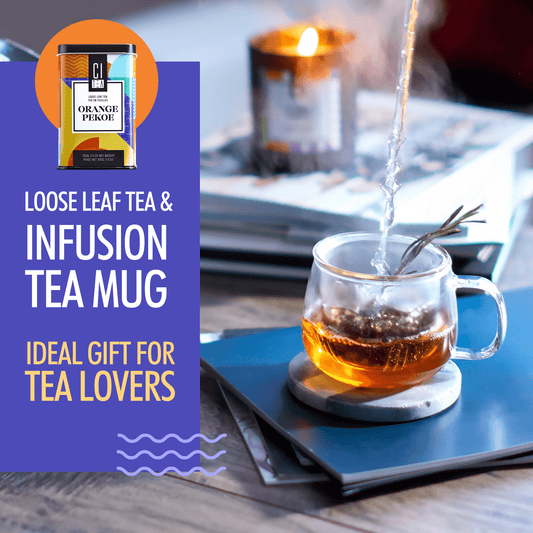 Orange Pekoe Loose Tea and Infusion Tea Cup - Tea Gift Set - www.Shopthatapp.com