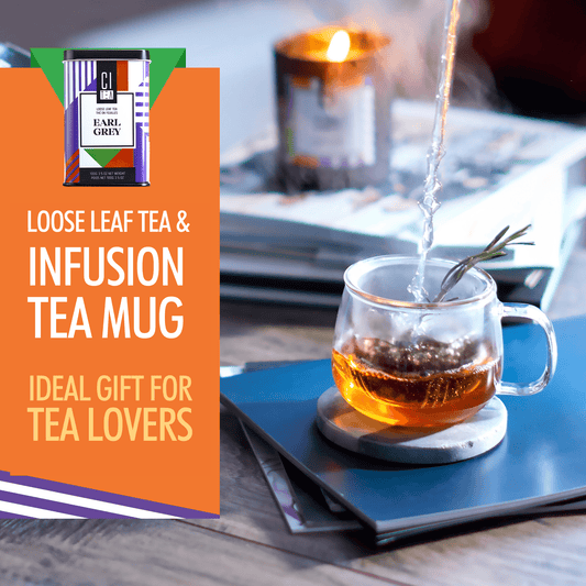 Earl Grey Loose Tea & Infusion Teacup Gift Set - www.Shopthatapp.com