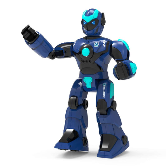 STEMTRON Voice & Gesture Robot for Kids - Programmable, Blue/White, Rechargeable - www.Shopthatapp.com