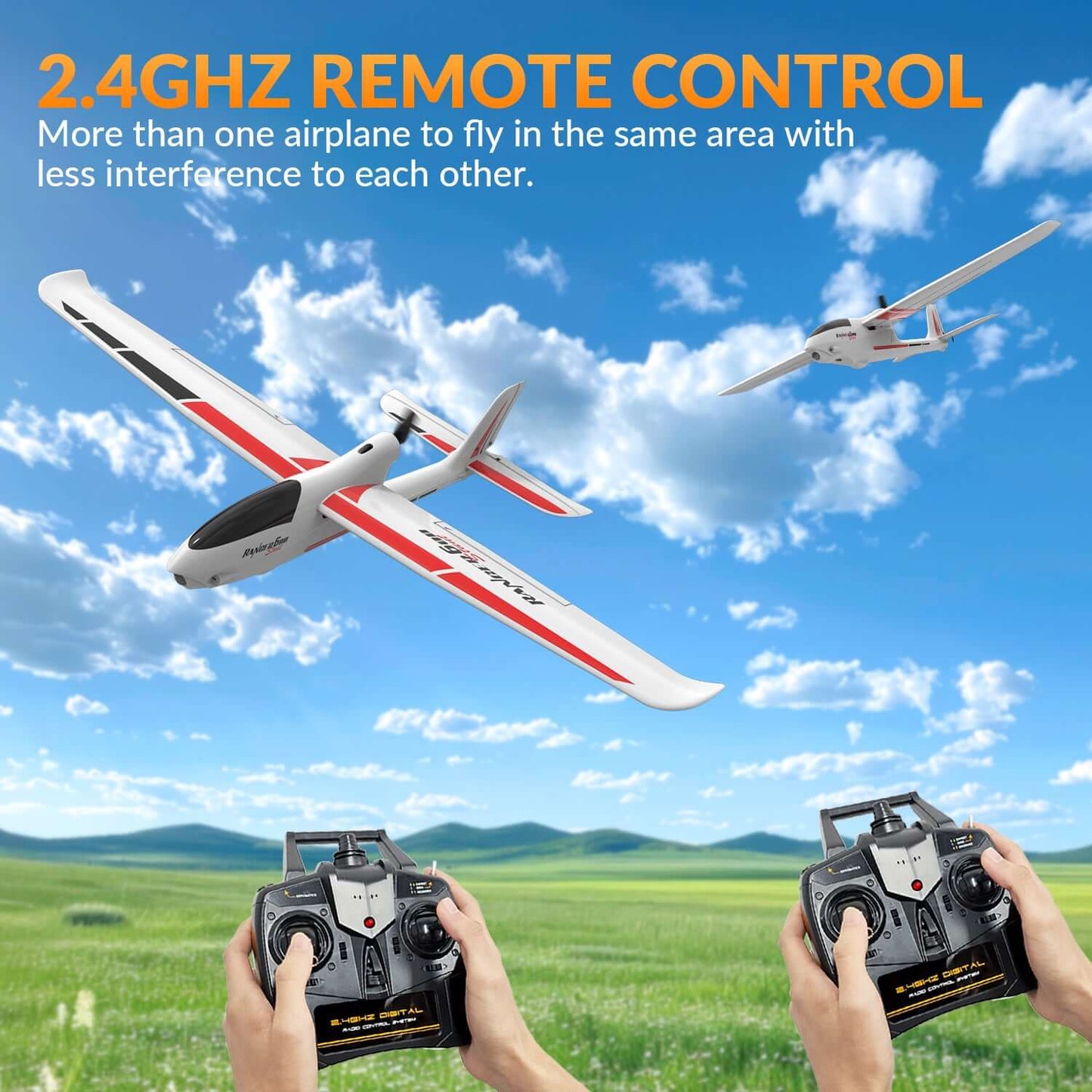 VolantexRC Ranger 600 V2 4CH RC-Flugzeug mit XPilot Gyro und One-Key-Kunstflug