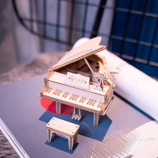 Grand Piano 3D Puzzle Kit | Kidstoylover - Engaging DIY Wooden Model - www.Shopthatapp.com