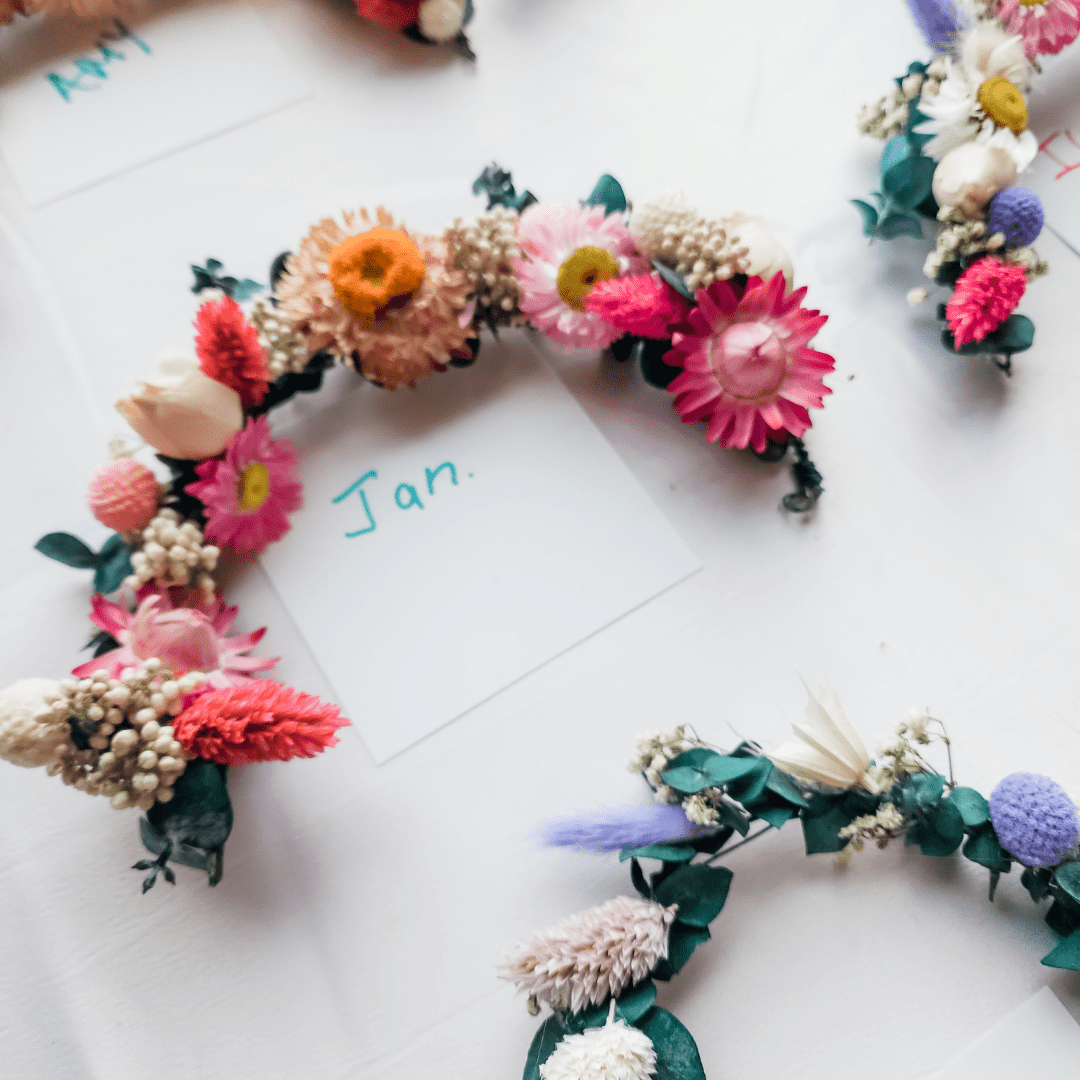 Flower Crown Experience - Make your own flower crown workshop - www.Shopthatapp.com