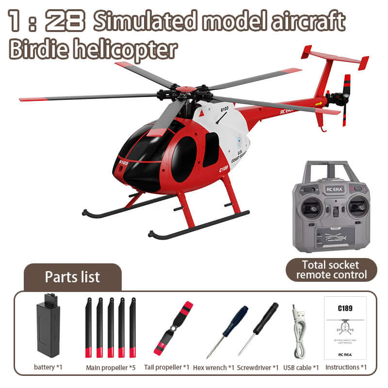 RC ERA C189 Dual Brushless RC Helicopter 1:28 Scale with Gyro and Altitude Hold - www.Shopthatapp.com