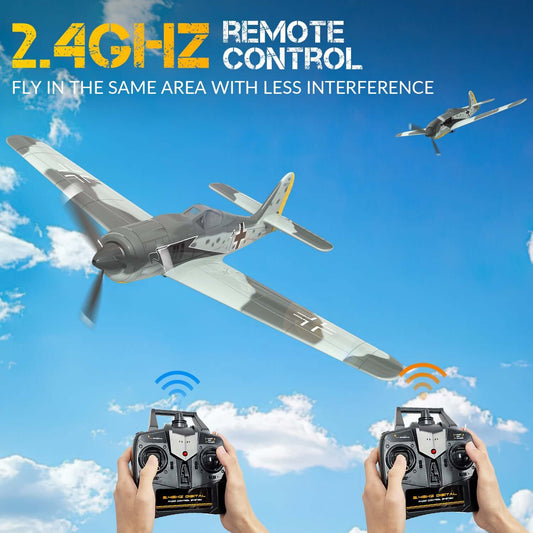 Volantex RC 2.4GHz German Warplane with Gyro Stabilization & One-Key Aerobatics - www.Shopthatapp.com