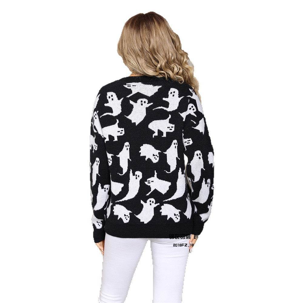 Halloween Sweater Pullover Plus Size Knitwear - www.Shopthatapp.com