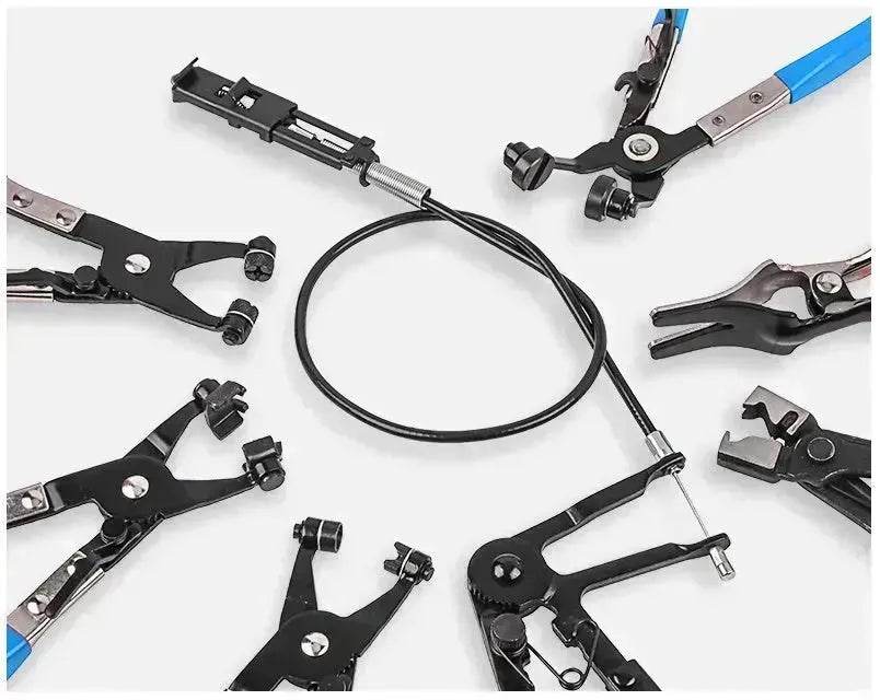 Automotive Repair Tool set 9pcs Wire Long Reach Hose Clamp Pliers Set - www.Shopthatapp.com