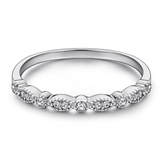 Fashion Ring Set Ladies 925 Sterling Silver Combination Wedding Ring women - www.Shopthatapp.com