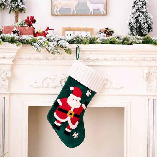 Christmas Decorations Gold Velvet Patch Christmas Stockings - www.Shopthatapp.com