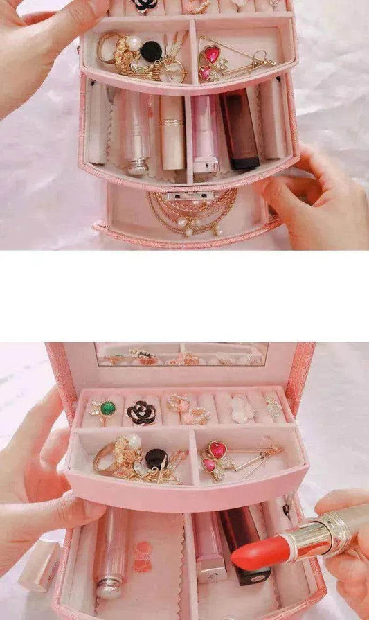 3 Layers Leather Luxury Jewelry Boxes - www.Shopthatapp.com