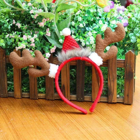 Christmas Head Buckle Christmas Party Supplies Christmas Headband Gifts Christmas Headband Christmas Hat Head Buckle - www.Shopthatapp.com