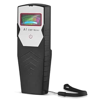 Détecteur de champs électromagnétiques AceFox, détecteur de champs électromagnétiques LCD numérique portable, testeur d'équipement de chasse aux fantômes pour les inspections à domicile, au bureau et en extérieur.