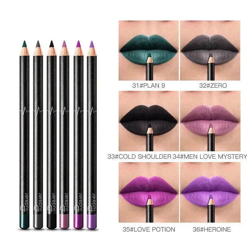 36 Color Lip Liner Waterproof Non-smudge Nude Color - www.Shopthatapp.com