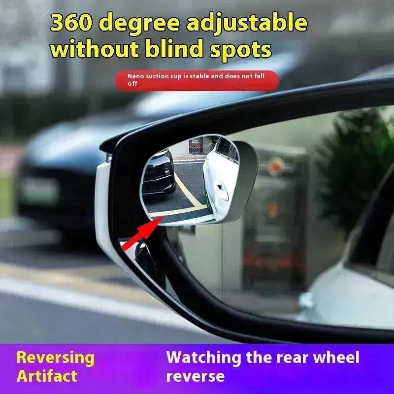 360 Degree High-definition Wide-angle Suction Cup Car Small Circular Rearview Mirror - www.Shopthatapp.com