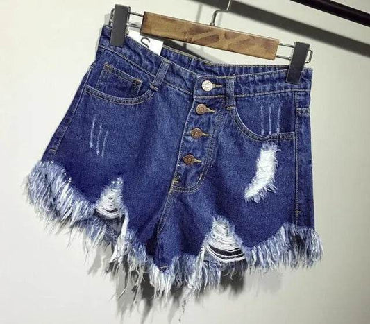 Casual Summer Women Denim Short High Waists Sexy Short Jeans - www.Shopthatapp.com