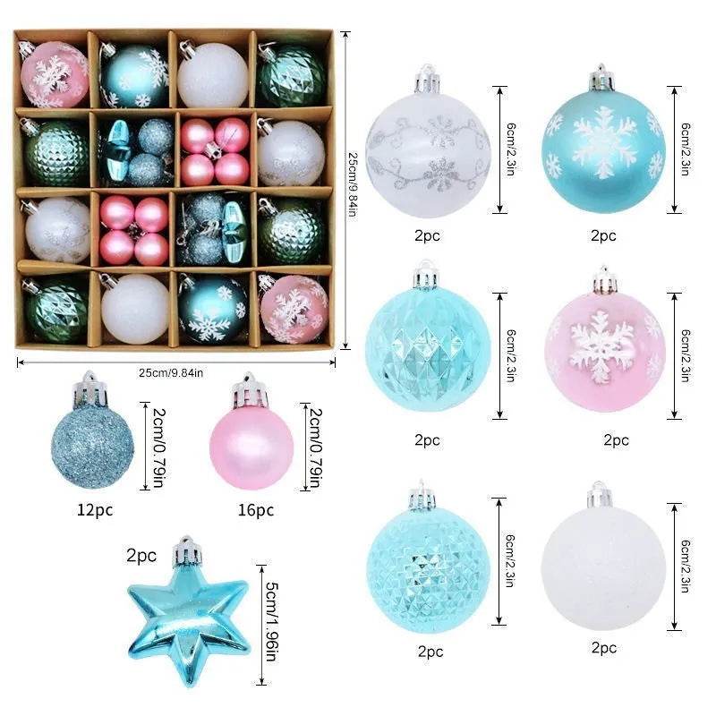 Christmas Decoration 6cm Electroplating Plastic Ball - www.Shopthatapp.com