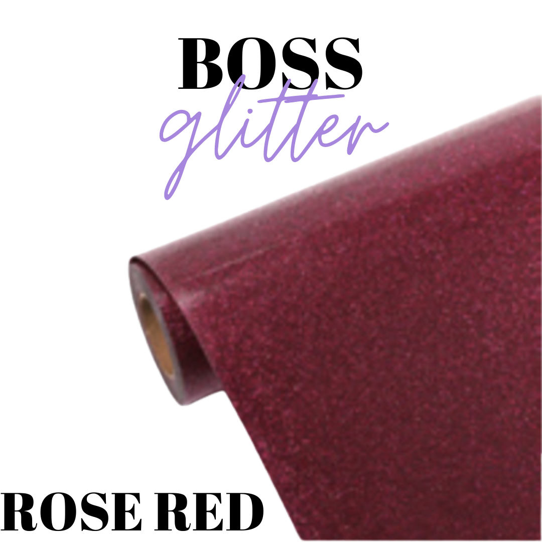 HTV - BossGlitter - ROSE RED - www.Shopthatapp.com