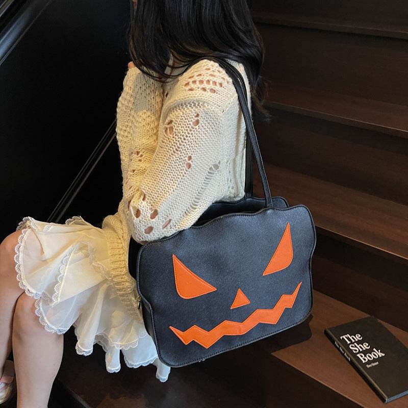 Women's Fashion Halloween Pumpkin Shoulder Messenger Bag - www.Shopthatapp.com
