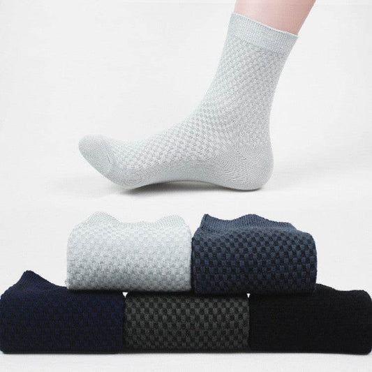 Socks men's new bamboo fiber men's business socks - www.Shopthatapp.com