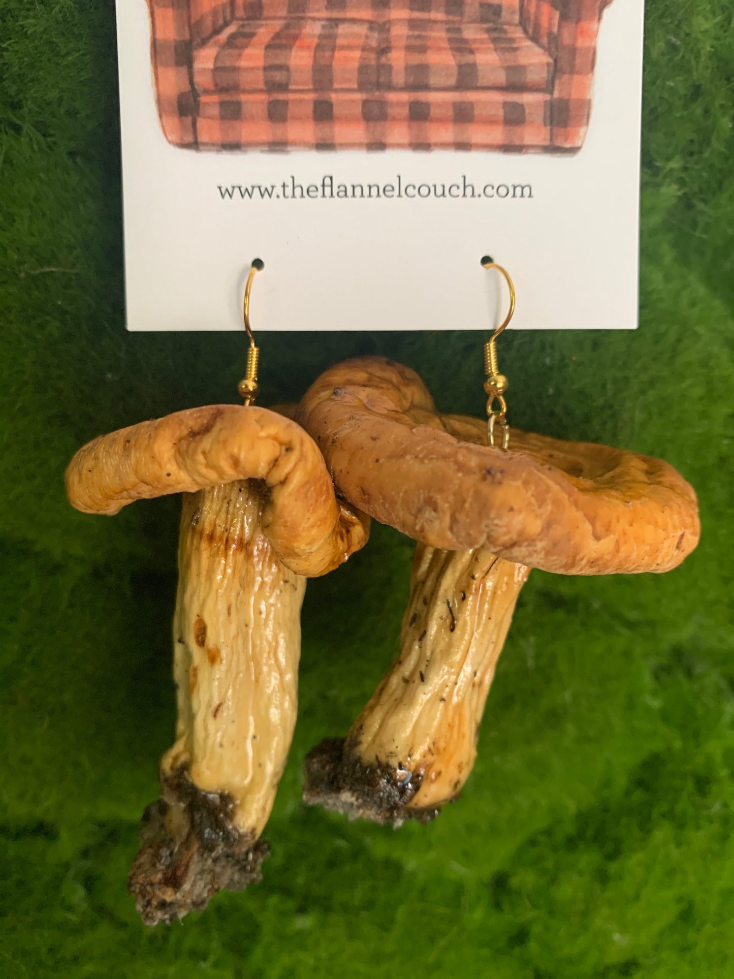 Boucles d'oreilles champignons sauvages de l'Ontario