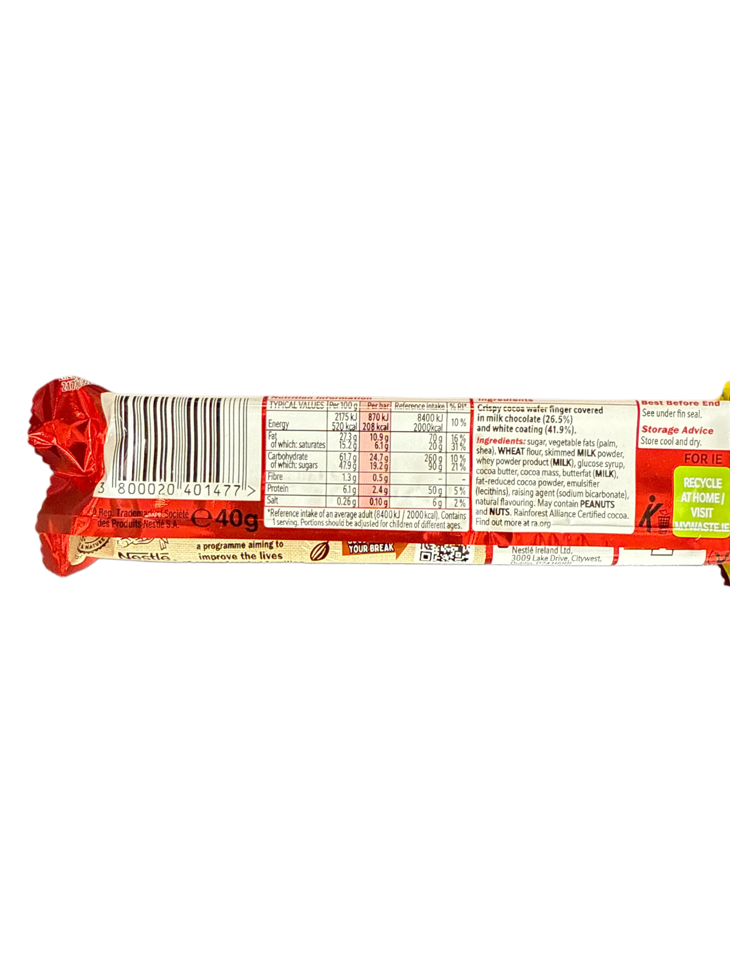 Kit Kat Chunky Funky Milk and White Chocolate mix with Cocoa Wafer 40G - U.K Edition - www.Shopthatapp.com