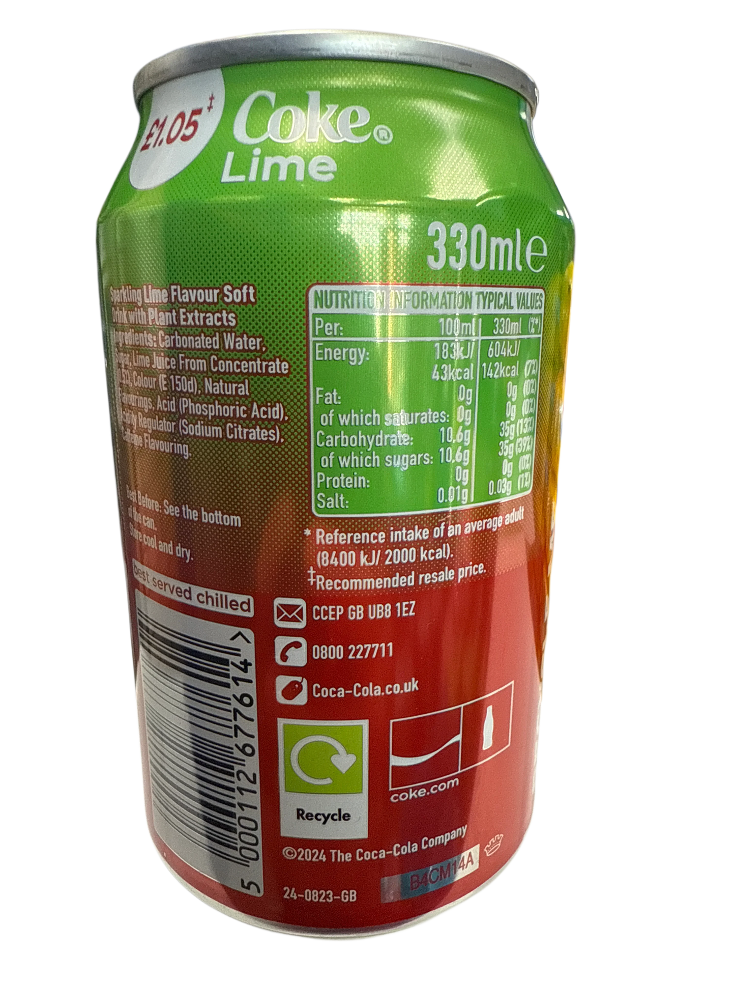 Coca Cola Lime Flavour Can 355ML - U.K Edition - www.Shopthatapp.com