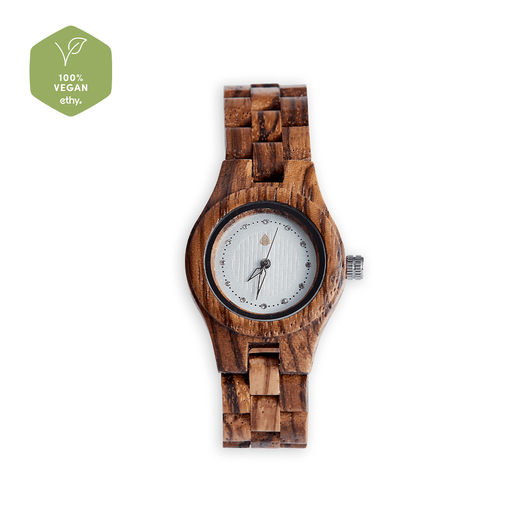 Le Pin : Montre en bois pour femme