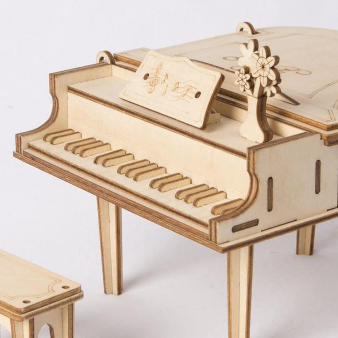 Grand Piano 3D Puzzle Kit | Kidstoylover - Engaging DIY Wooden Model - www.Shopthatapp.com