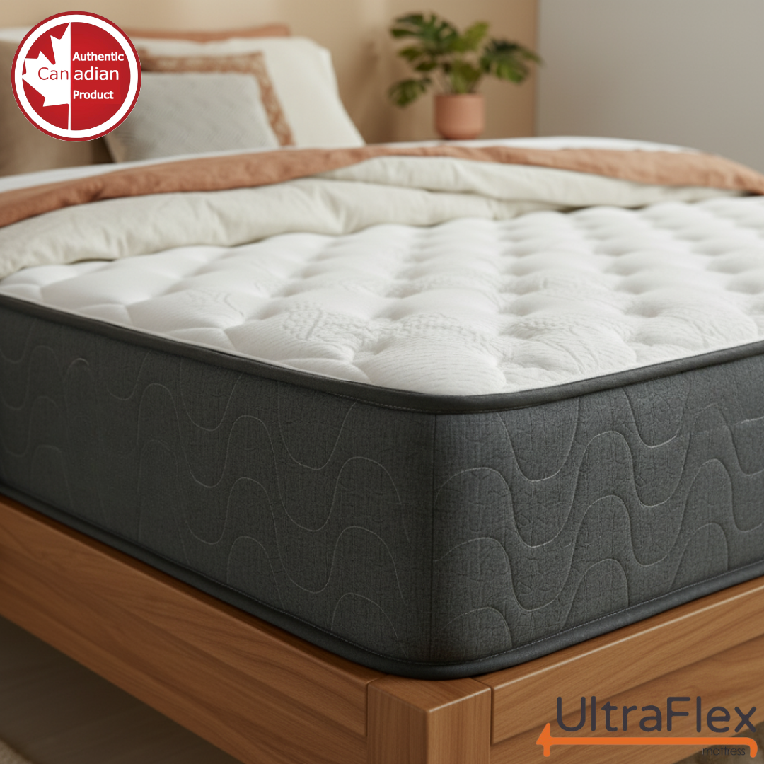 UltraFlex® STELLAR Medium Firm – Premium Orthopedic Mattress with Cooling Gel, High-Density Soy Foam & Quilted Top | Made in Canada - www.Shopthatapp.com