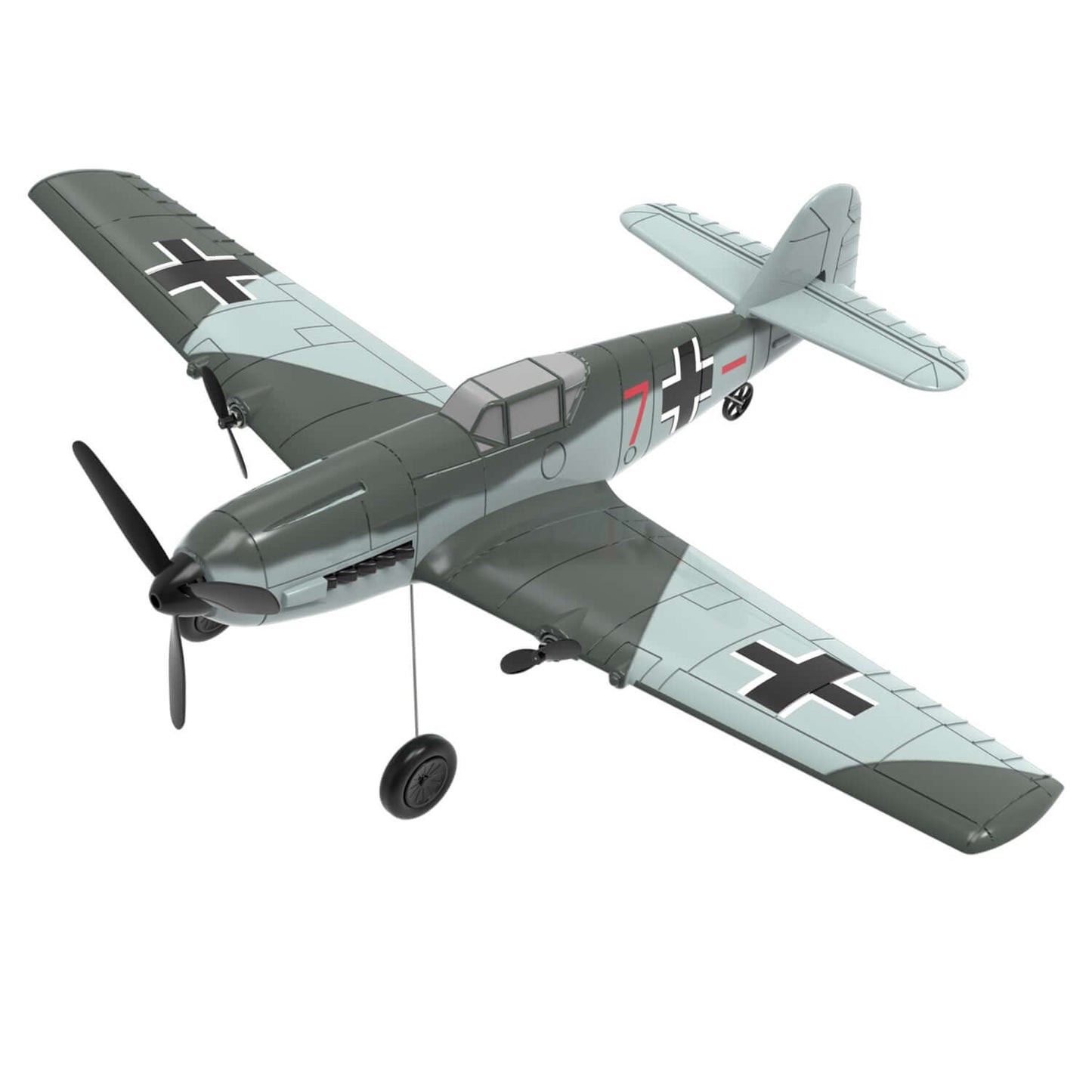 Volantex RC BF109 E 3CH RTF mit Gyro, EPP, Grau, Anfängerfreundlich