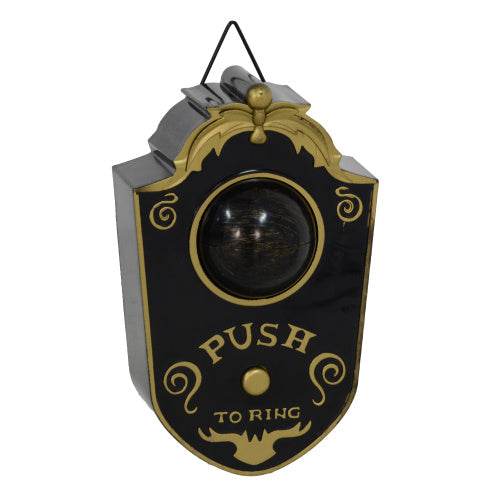 HOMCOM 7.1 Halloween Decoration, Animatronic Doorbell With Simulation Light-up Eyeball, Sound And Motion Activated Animated Prop W Piercing Doorbell Sound - www.Shopthatapp.com