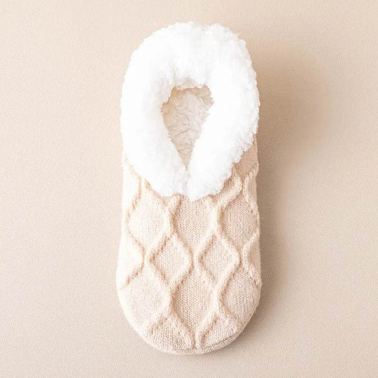 Winter Warm Short Cotton Slipper Socks Unisex Thicken Thermal Plush Home Floor Sock Soft Non-slip Grip Fuzzy Floor Fluffy Socks - www.Shopthatapp.com