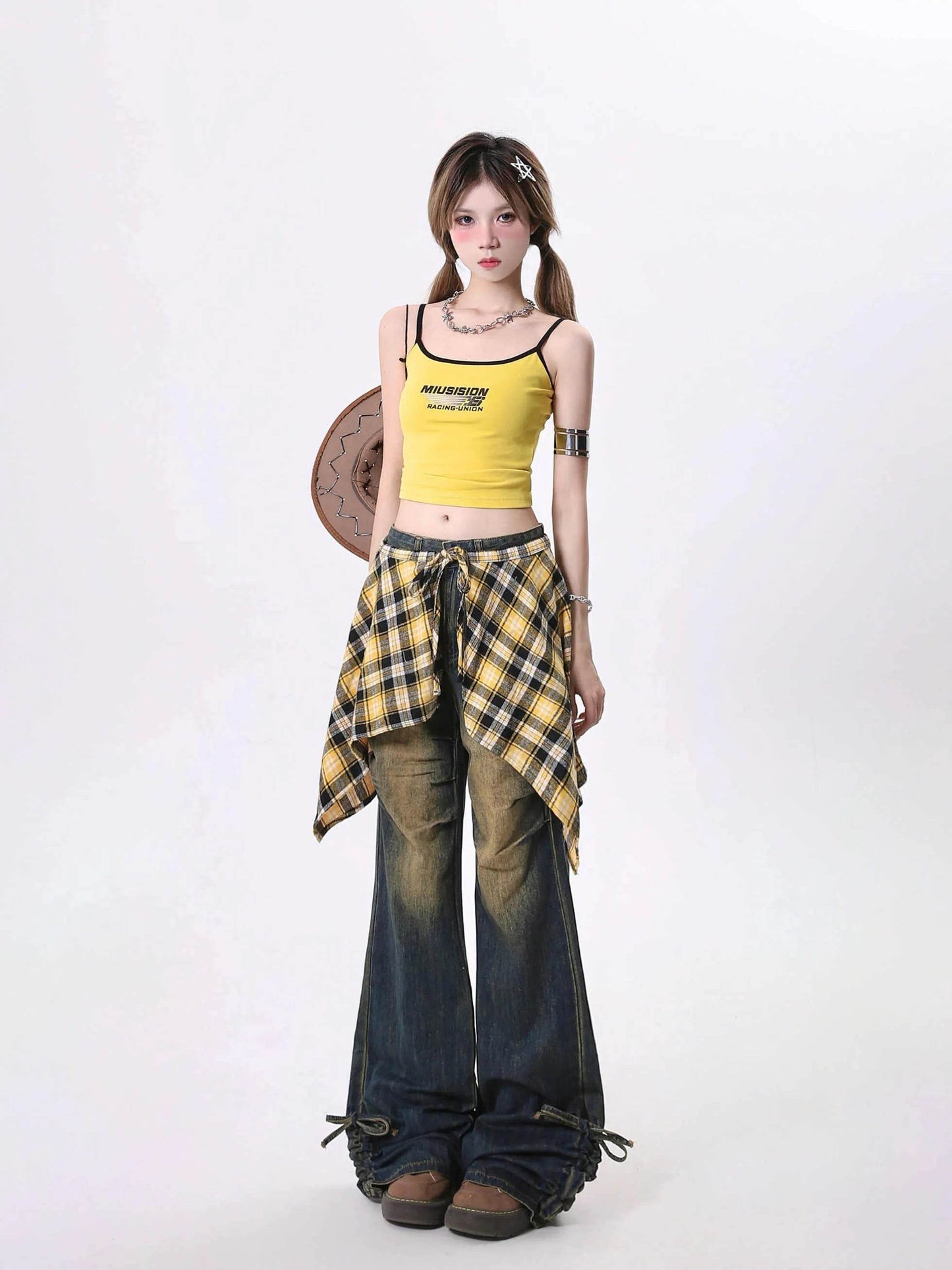 Jeans Women's Skirt Swing Outside Casual Bootcut Pants - www.Shopthatapp.com