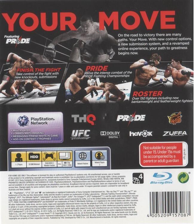 UFC Undisputed 3 (usagé) - www.Shopthatapp.com