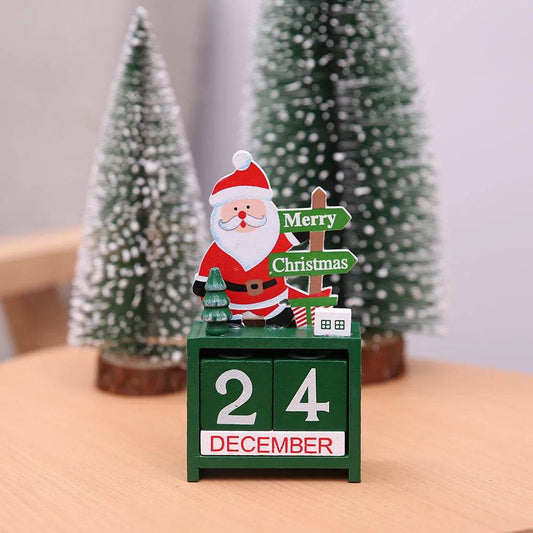 Christmas wooden calendar decorations - www.Shopthatapp.com