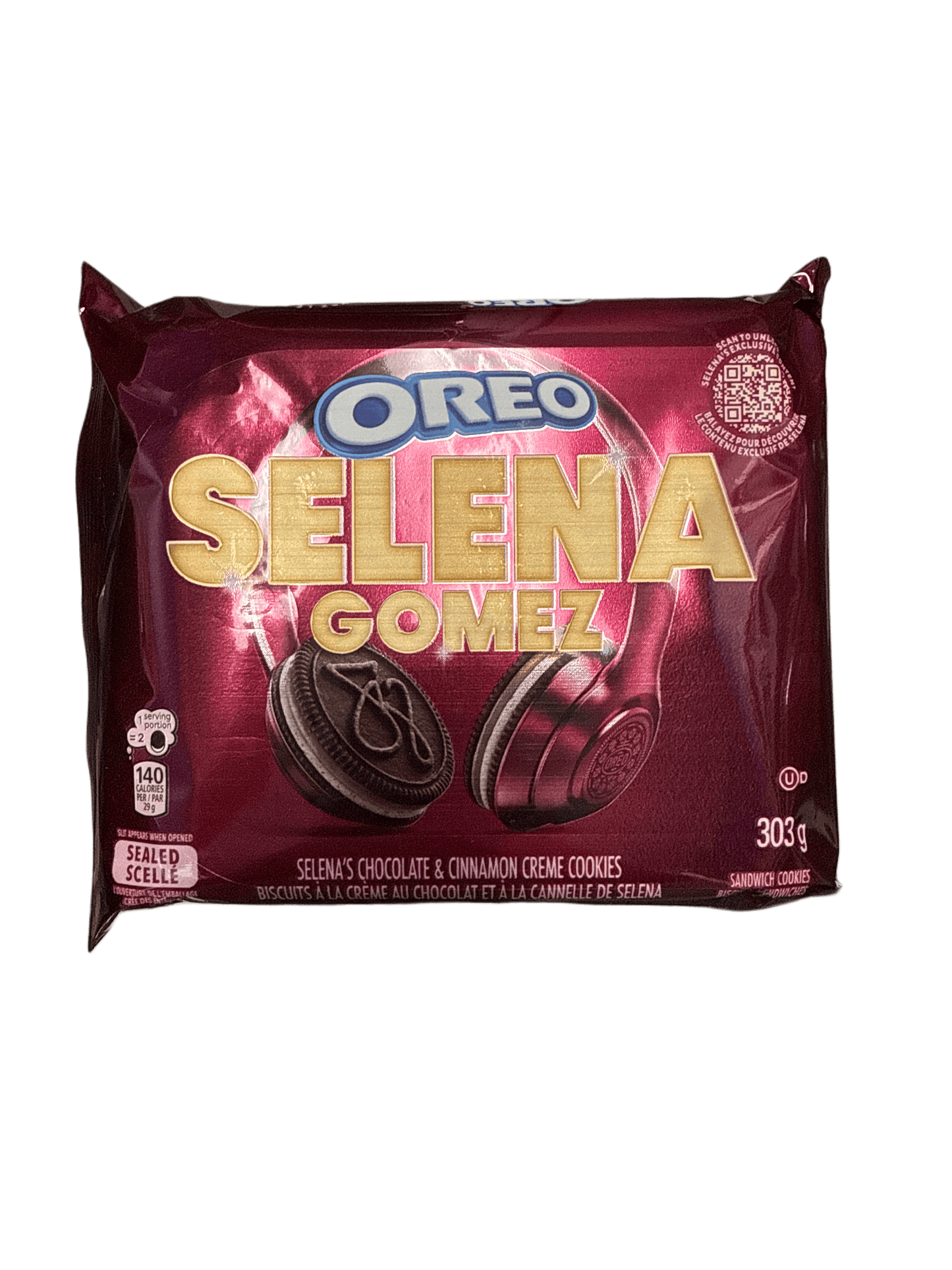 Oreo Selena Gomez Chocolate and Cinnamon Cream Cookies 303G - U.S Edition - www.Shopthatapp.com
