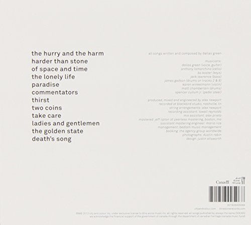 City And Colour / The Hurry And The Harm - CD