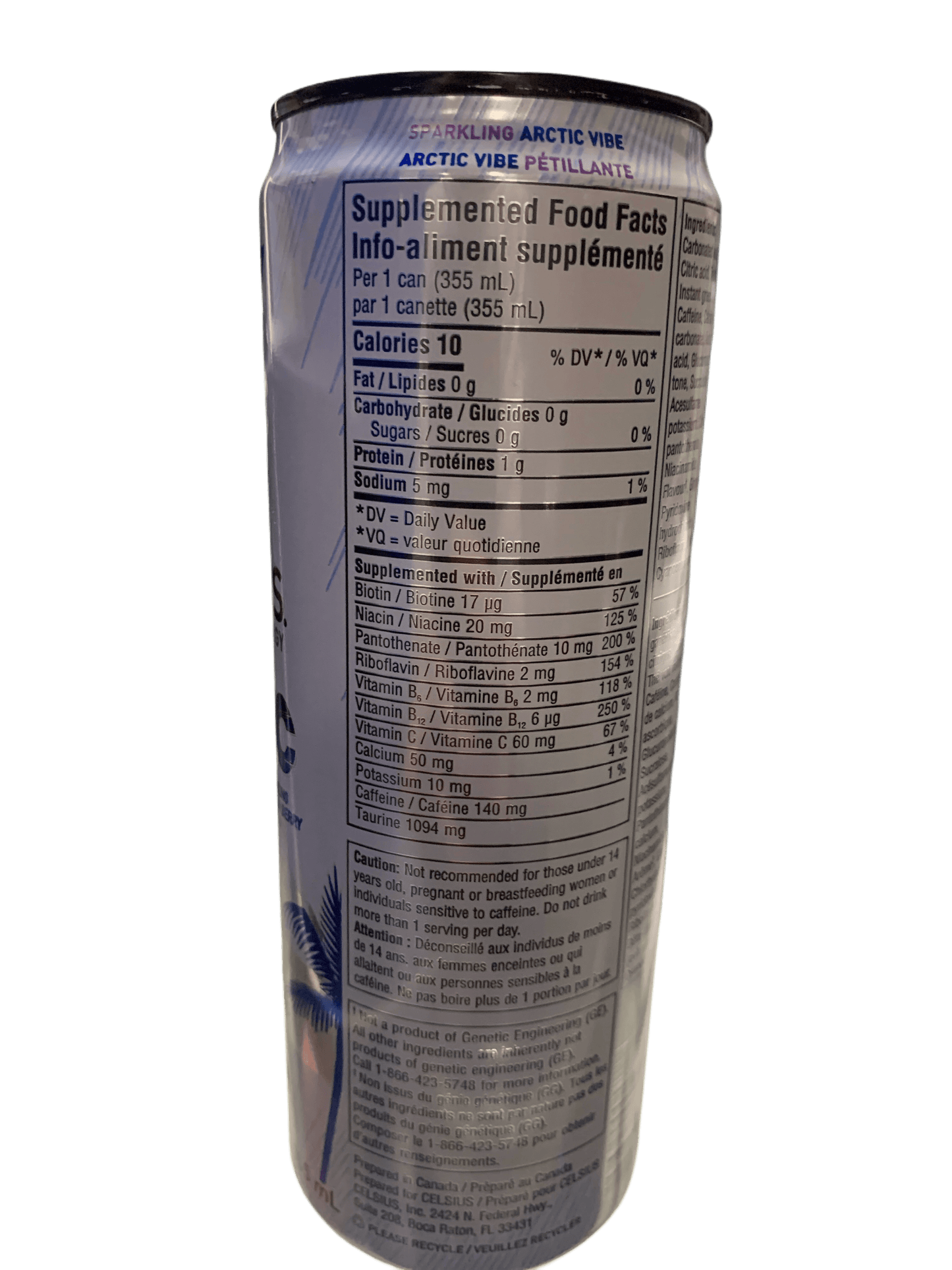 Celsius Arctic Vibe Zero Sugar Energy Drink 355ML - Canadian Edition - www.Shopthatapp.com