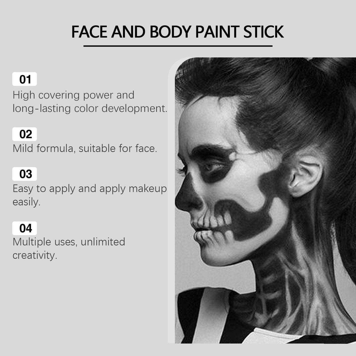 Halloween Face Colored Drawing Crayon Suit - www.Shopthatapp.com