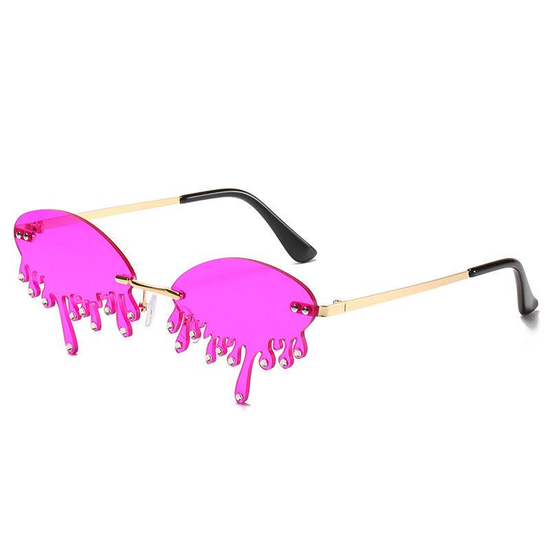 Sunglasses Personality Tear-shaped Visor Glasses - www.Shopthatapp.com