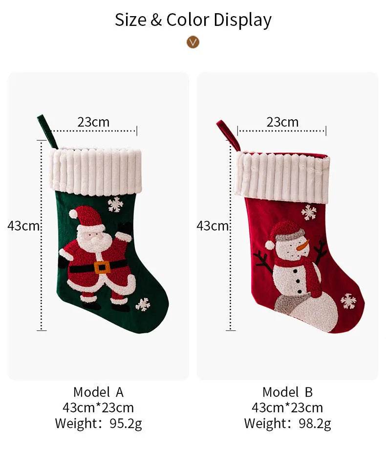 Christmas Decorations Gold Velvet Patch Christmas Stockings - www.Shopthatapp.com