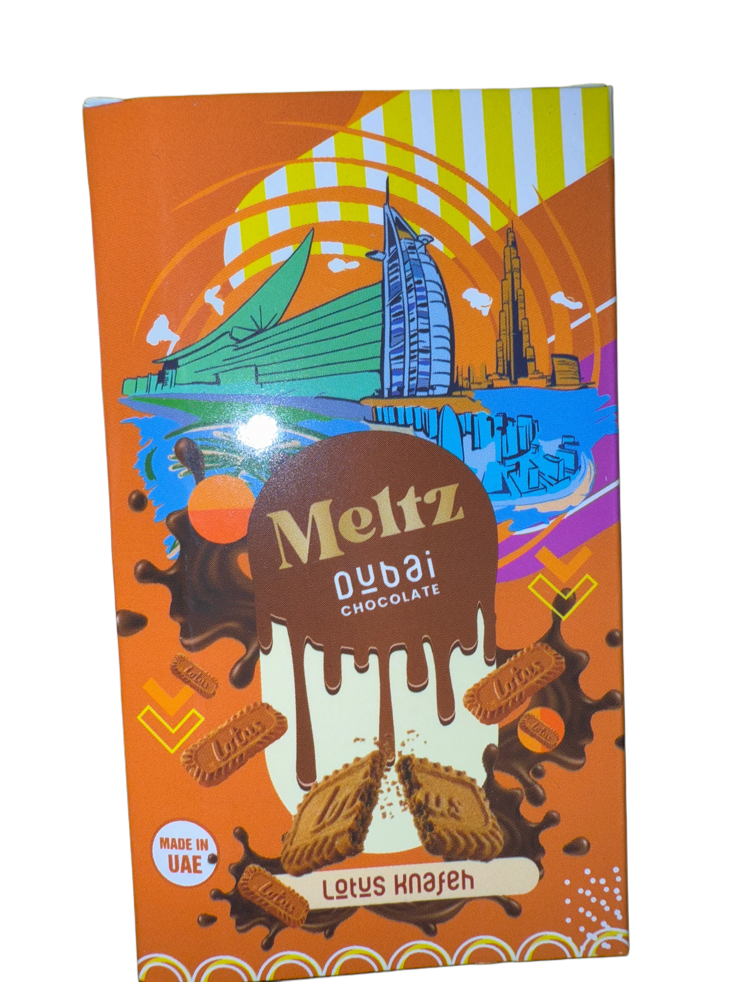Meltz Dubai Chocolate Lotus Knafeh Flavour 75G - Dubai Edition - www.Shopthatapp.com